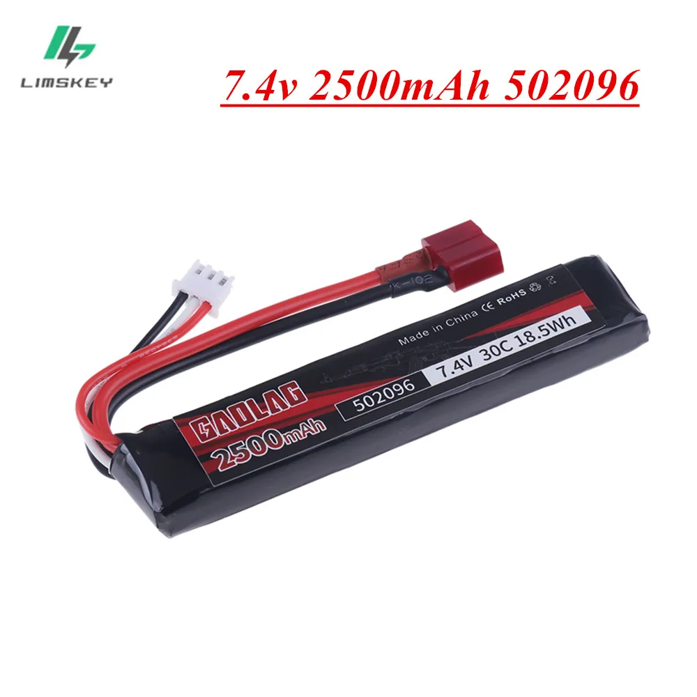 2s Water Gun 7.4V 2500mAh Lipo Battery For AKKU Mini Airsoft BB Air Pistol Electric Toys RC Parts 7.4v Rechargeable Battery