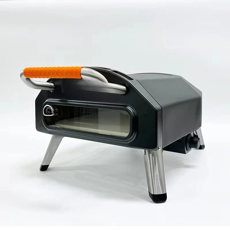 Modern Premium Large Outdoor Gas Rotary Stone Pizza Oven Powder Coated for Outdoor Use
