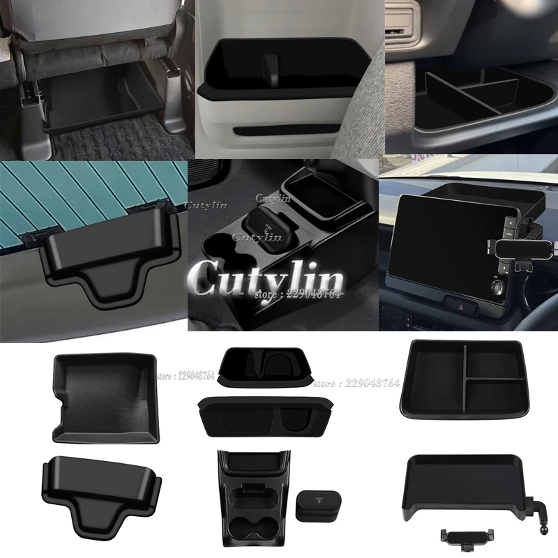 For Honda N-BOX NBOX 2024 2025 Interior Accessories Storage Box Pad Phone Holder Storage box cover protector water cup pad Cutyl