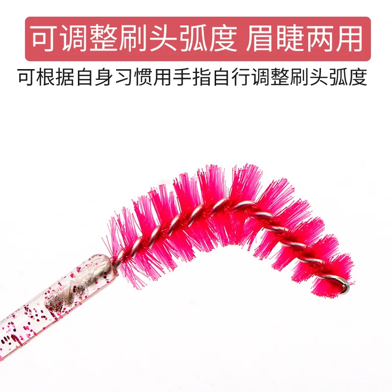 50pcs Disposable Mascara Wands Crystal Mascara Wand Eyelash Brush Applicator for Women EyeLash Extension Supplies