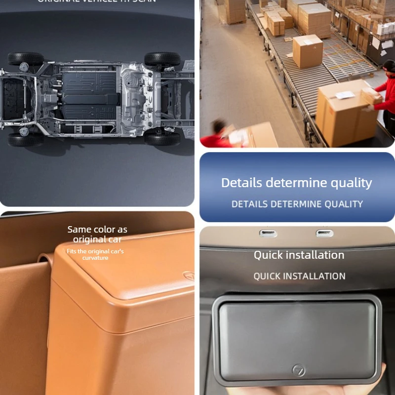 AEBY For Chery ICAR V27 Seat back trash can storage box,Leakproof and waterproof,Car rear trash can,Interior Accessories