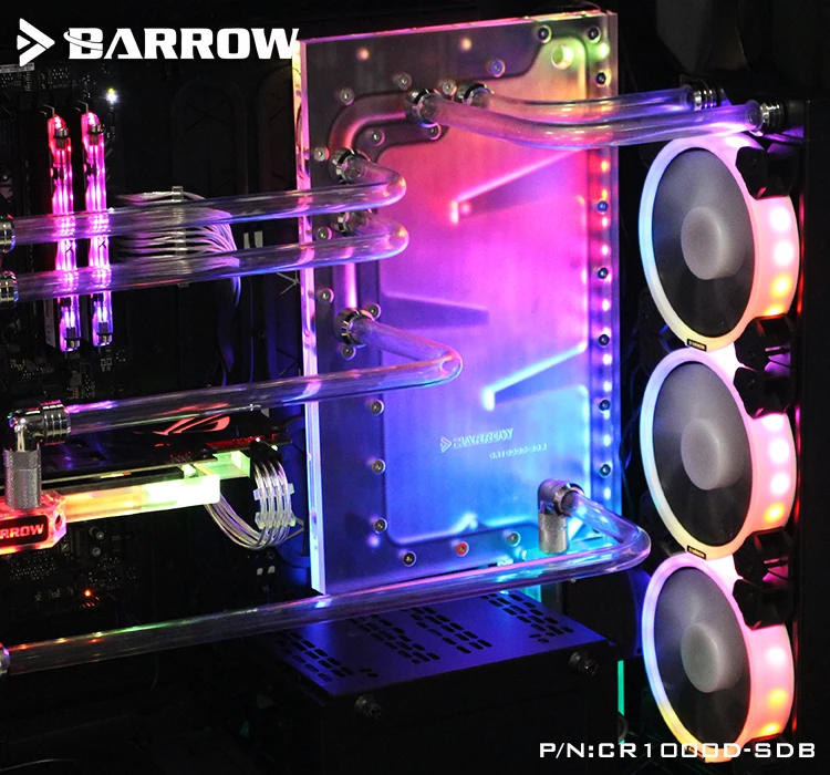 Barrow Acryl Bord Wasser Kanal Lösung kit verwenden für CORSAIR 1000D Computer Fall/für CPU und GPU Block/ statt reservoir