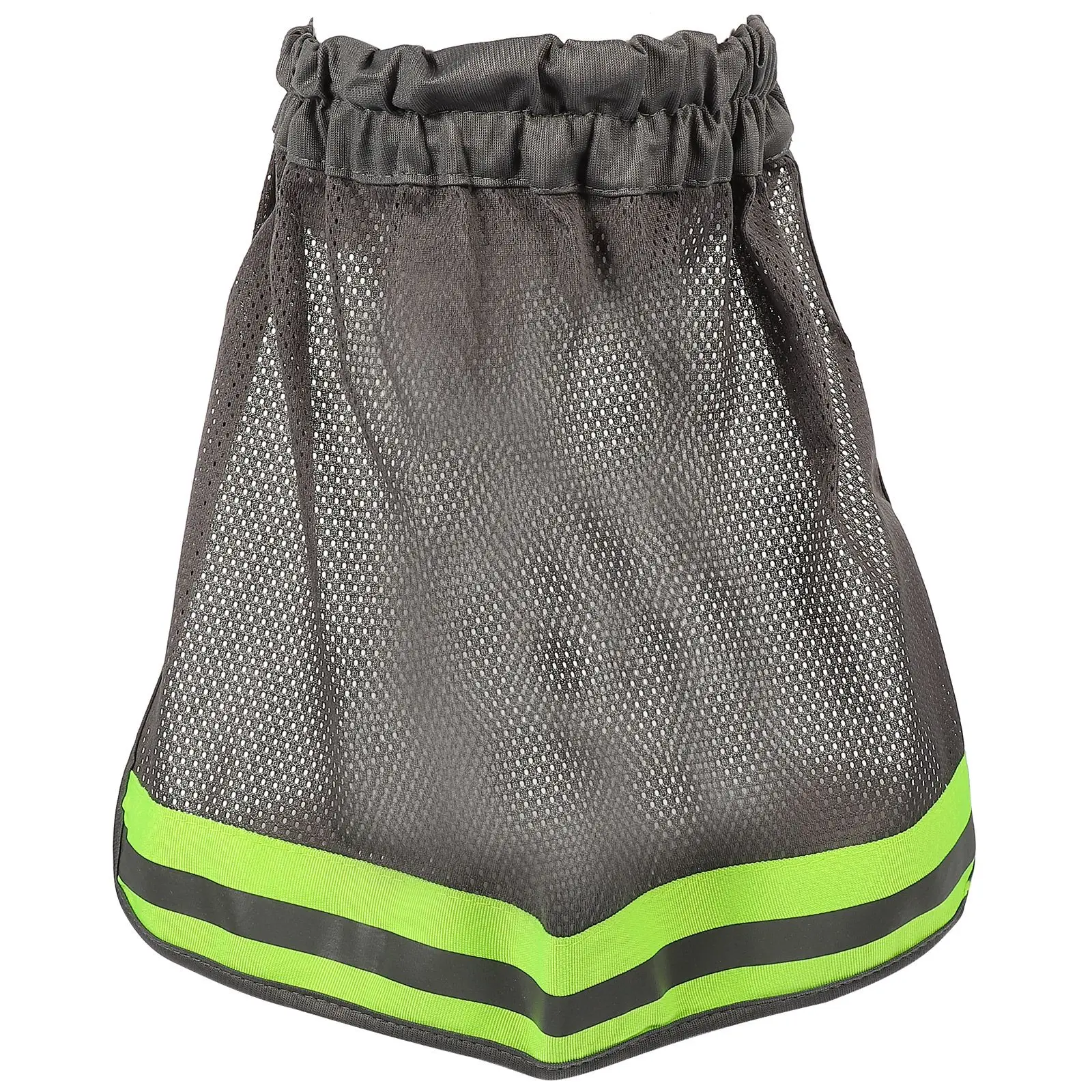

Reflective Hard Hat Cover Sun Shade Grey Visor Construction Workers Lightweight Breathable Mesh Design Neck Protection