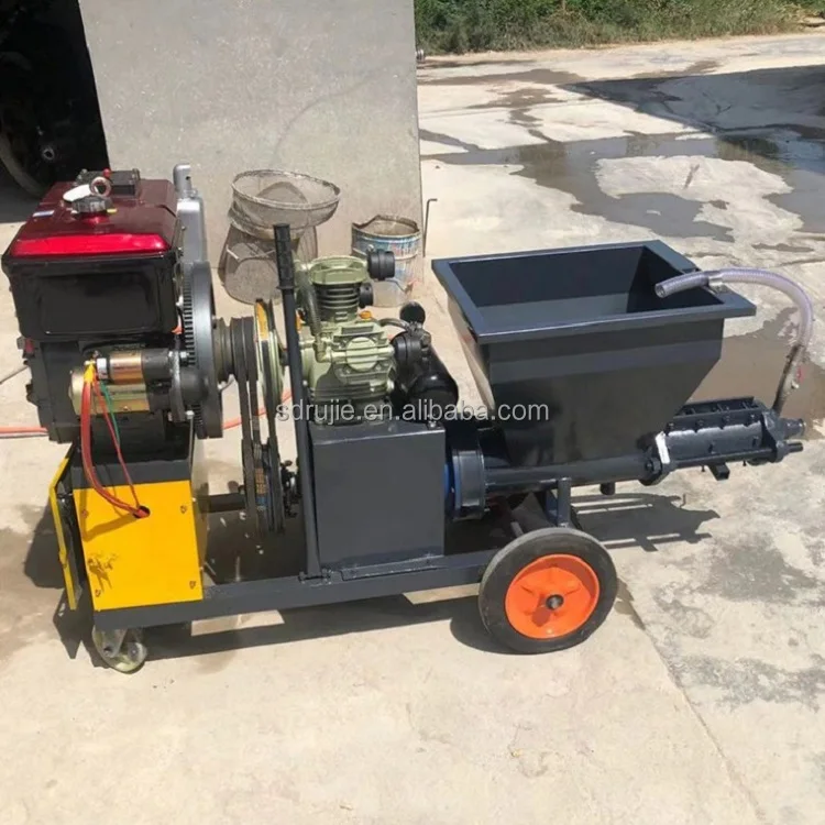 Hot Sale Cheaper Cement Spraying Machine/spraying Plastering Machine Diesel Engine