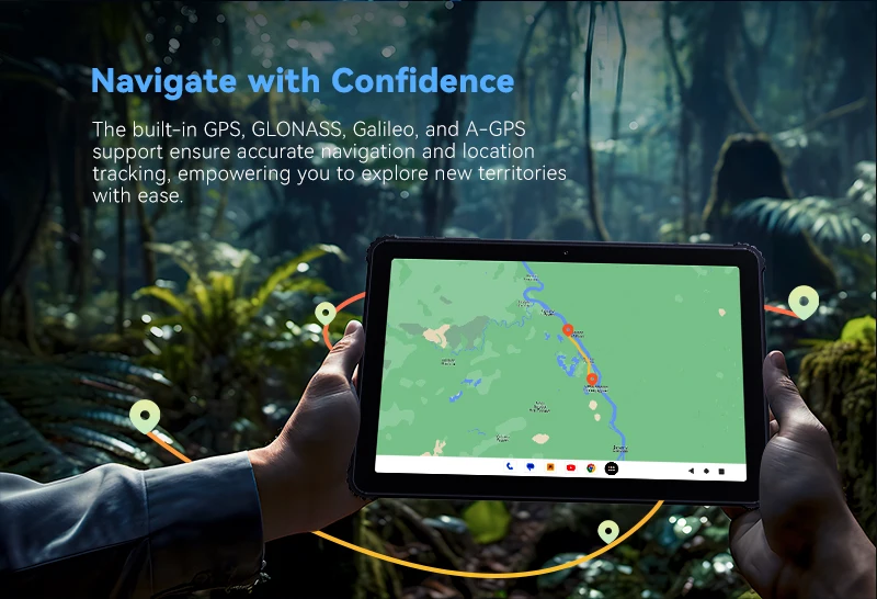 Cubot TAB KINGKONG, Rugged Tablet Android 13, IP68 Waterproof, 16GB RAM(8GB+8GB Extended), 256GB ROM, 10600mAh, 10.1 Inch Screen