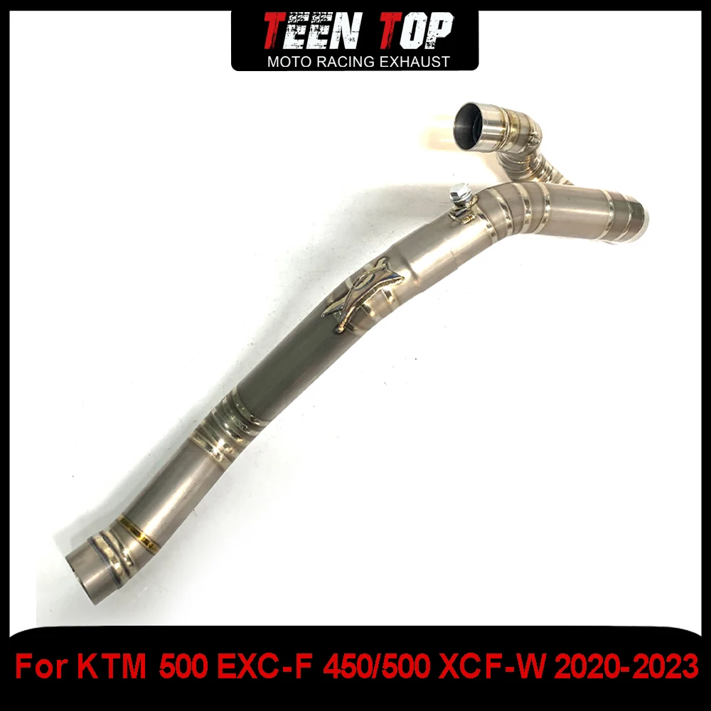 Motorcycle Exhaust Pipe For KTM 450/500 EXC-F 450/500 XCF-W Offroad Exhaust Bike Connection Tube For Husqvarna FE501 FE450 2023