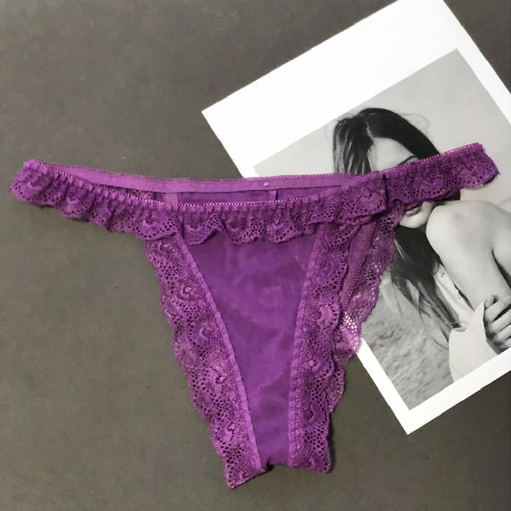 Sexy Höschen Herren Spitze Slips Niedrige Taille Unterwäsche Männliche Tangas Mesh Homosexuell Sissy Pouch T-Back G-string Erotische Unterhose knickers