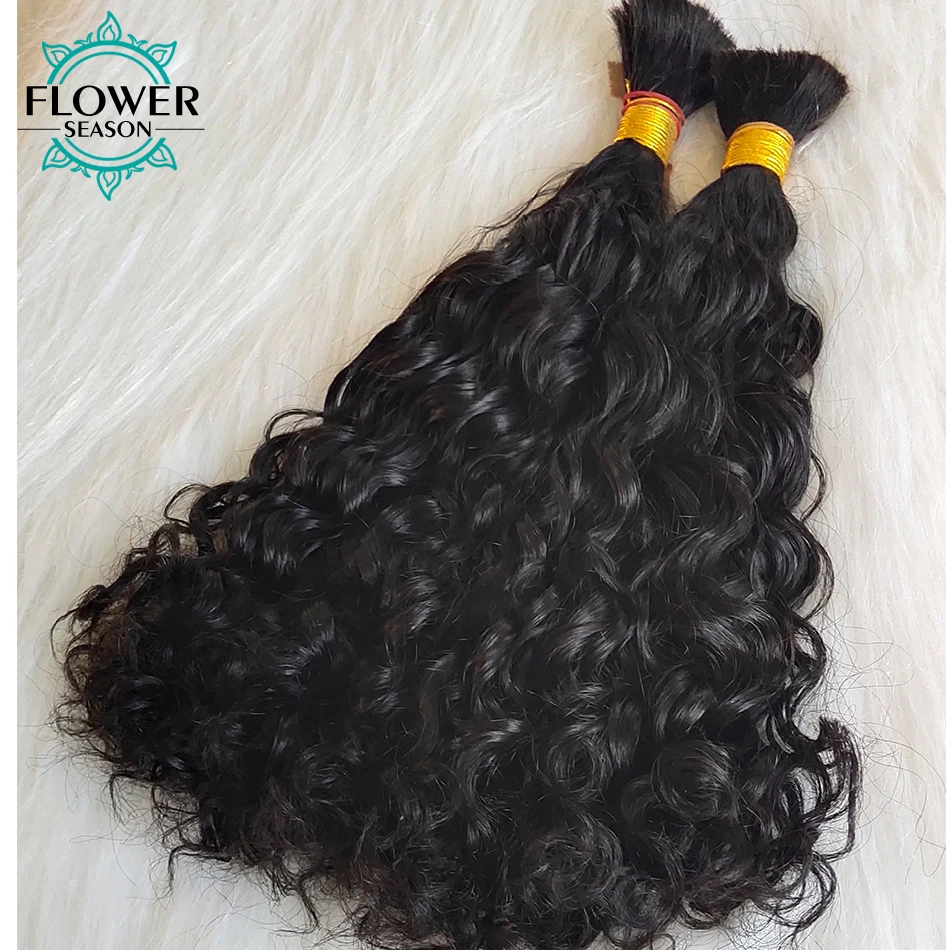 

Loose Wave Hair Bulk For Braiding Full Double End Human Hair Bulk No Weft Braids Hair Extensions 1/3/4Bundles for Women