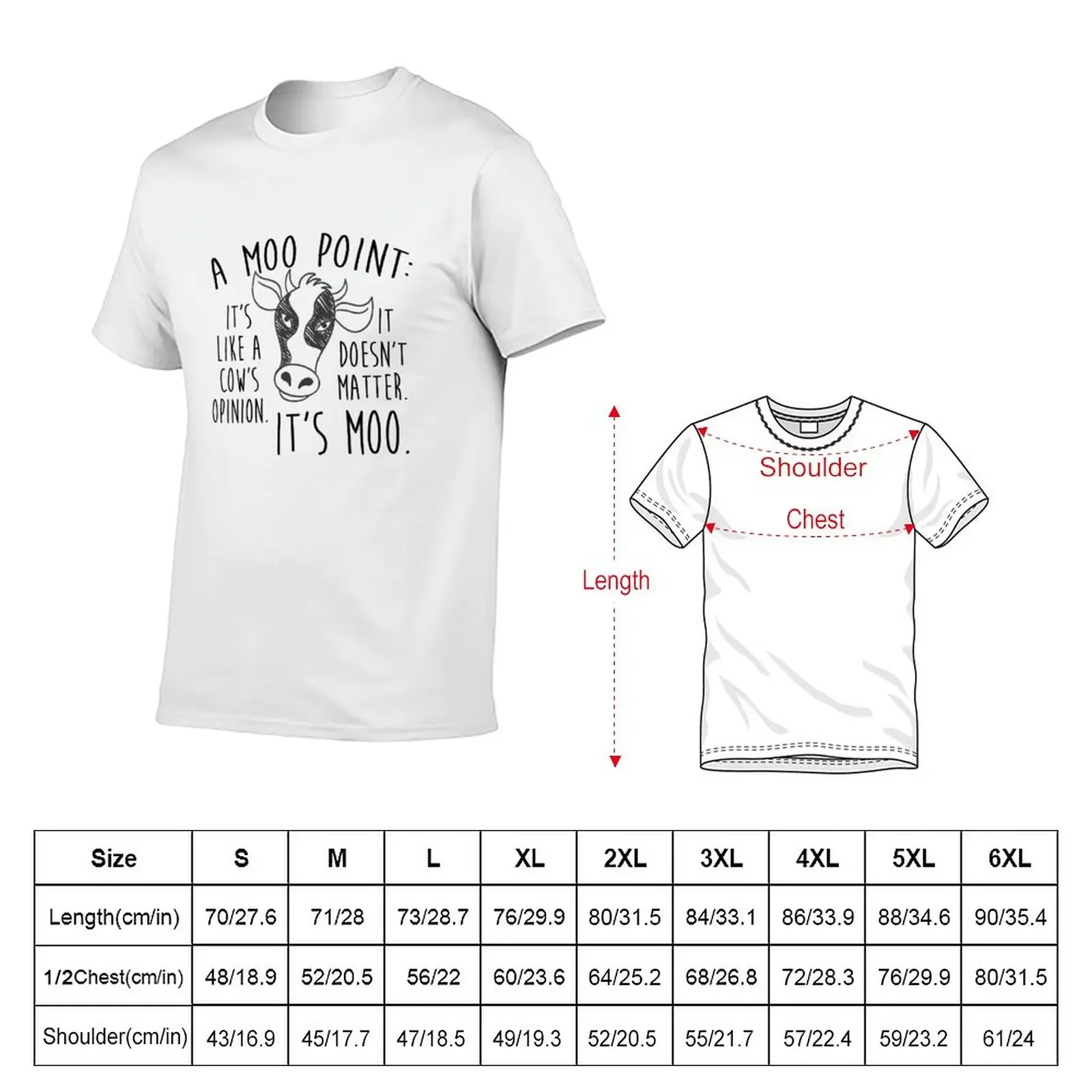 A MOO POINT T-Shirt summer tops sublime sports fans mens big and tall t shirts