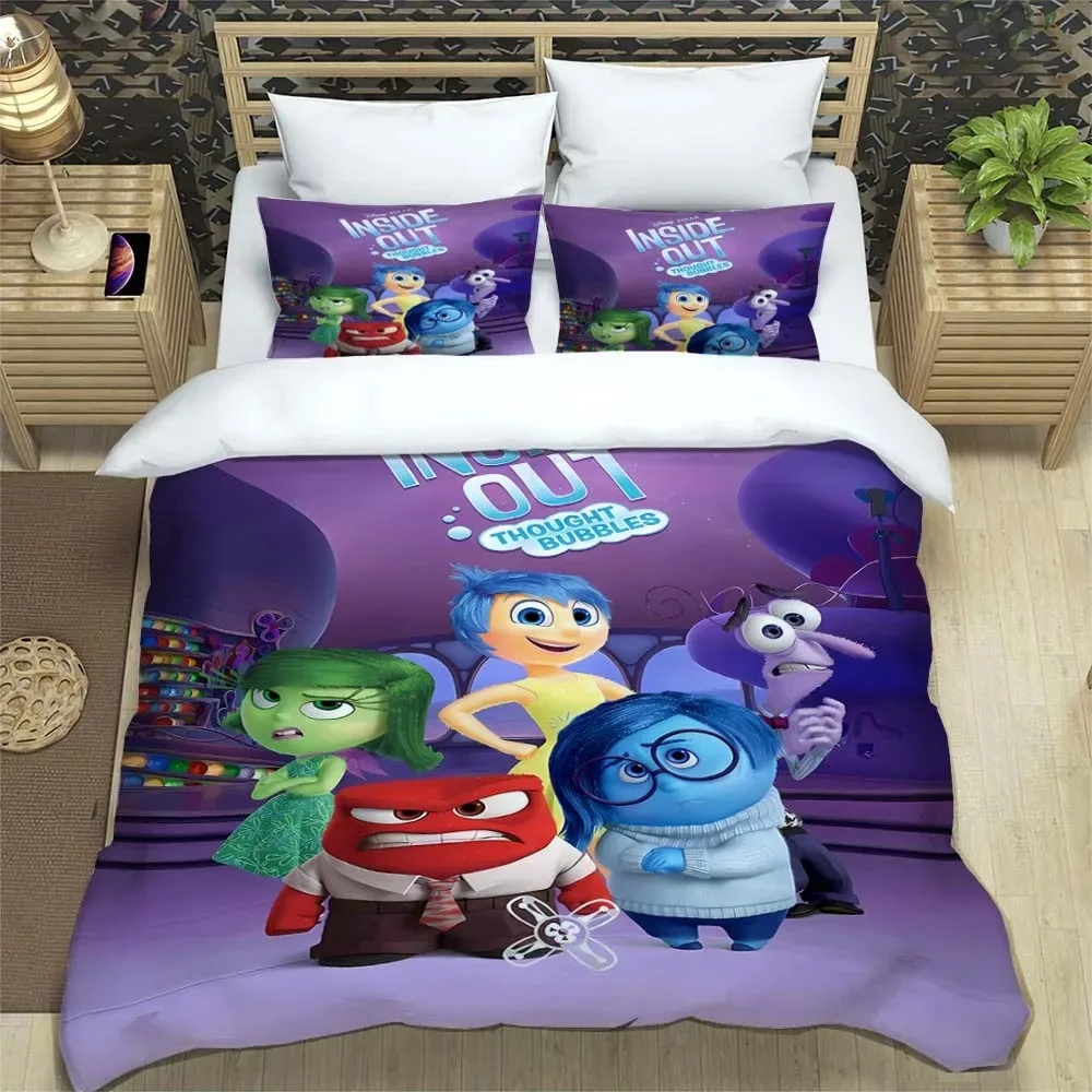 Juste de Couette à l\'Intérieur et à l\'Extérieur, Ensemble de Literie, Taie, Cadeau Disney, Meubles, Décor de Chambre à Coucher, Kit pour Garçon et