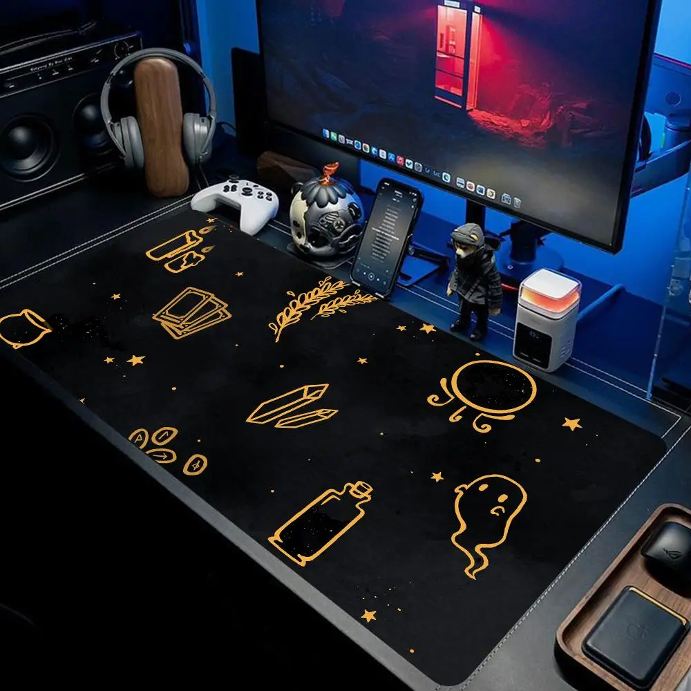 Witches Moon Tarot Mouse Pad Mouse Pad Desk Mouse Pad Cute HD Desk Pad Extended Gaming Keyboard Mats Large XXL Gamer Mousepad