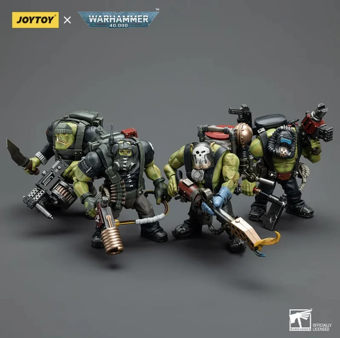 1/18 JOYTOY Action Figure (4PCS/SET) 40K Ork Kommandos Anime Model Toy