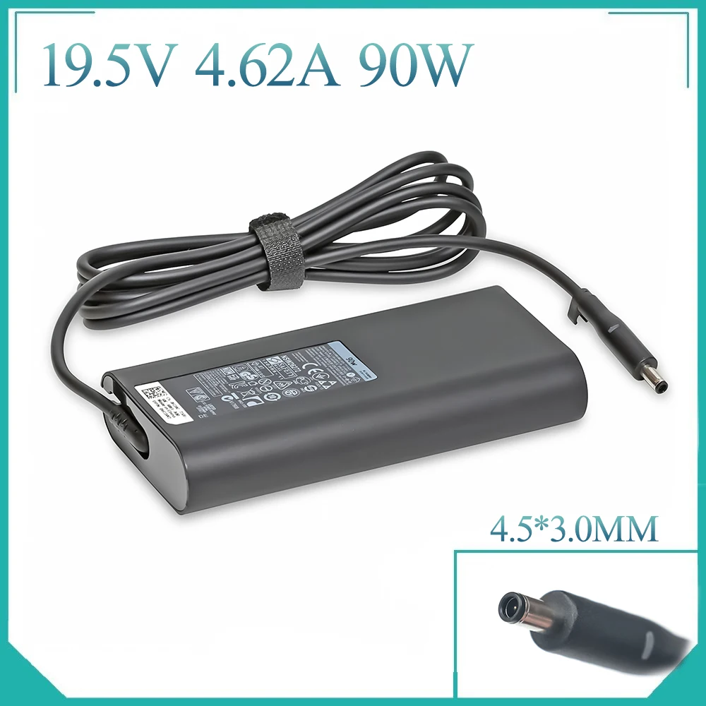 

19.5V 4.62A Charger 90W AC Adapter Power Adaptor for Dell 11-3153 3148 XPS 11 12 13 13D 15 18 03RG0T 04H6NV 04H6VH Laptop Power