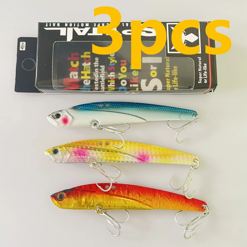 LURETV Japan MajorCraft نفس النمط، ماركة Horse المعدنية VIB، سرعة المياه العميقة 44 جرام، Luya Sharp Mouth Golden Spear Iron Plat #1