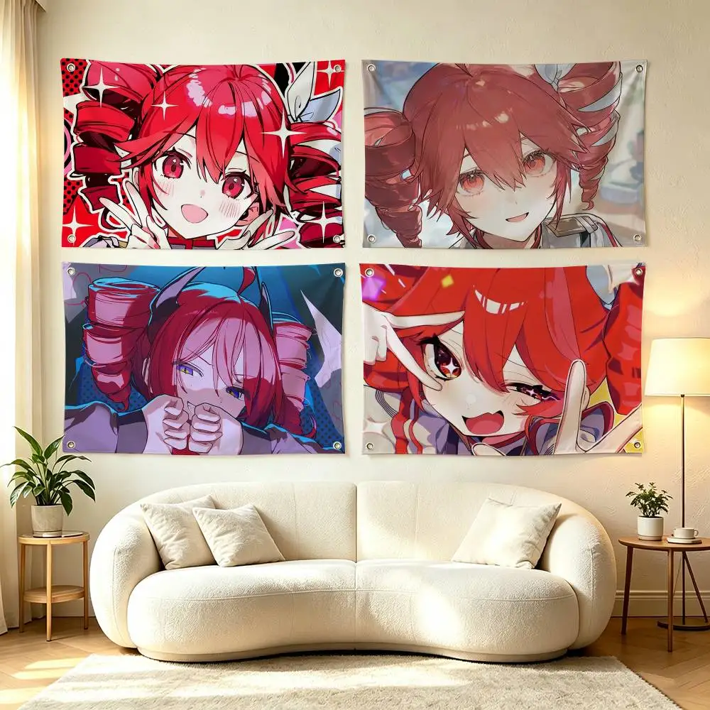 K-Kasane Teto Flags for Bedrooms Home Decor Items Outdoor Decors Garage Decoration Flaga
