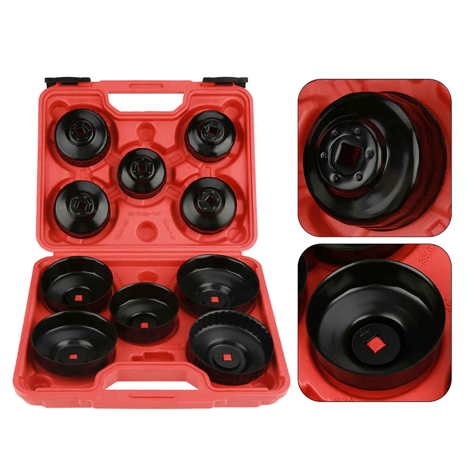 11pcs Oil Filter Wrench Remove Set Sockets Work Wrench Repair Tool Kit Oil,Filter,Wrench,Set§,Oil,Filter,Remove,Set§,Filter,