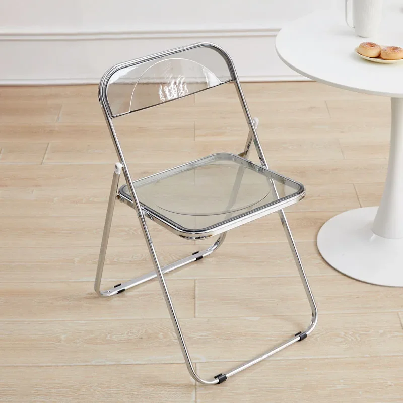 

Acrylic High-end Dining Chairs Modern Luxury Leisure Unique Dining Chair Transparent Trendy Chaise Home Furniture