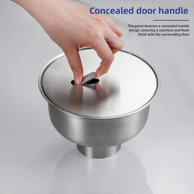 304 stainless steel clean floor drain, food and pharmaceutical factory workshop hygiene circular odor proof floor drain