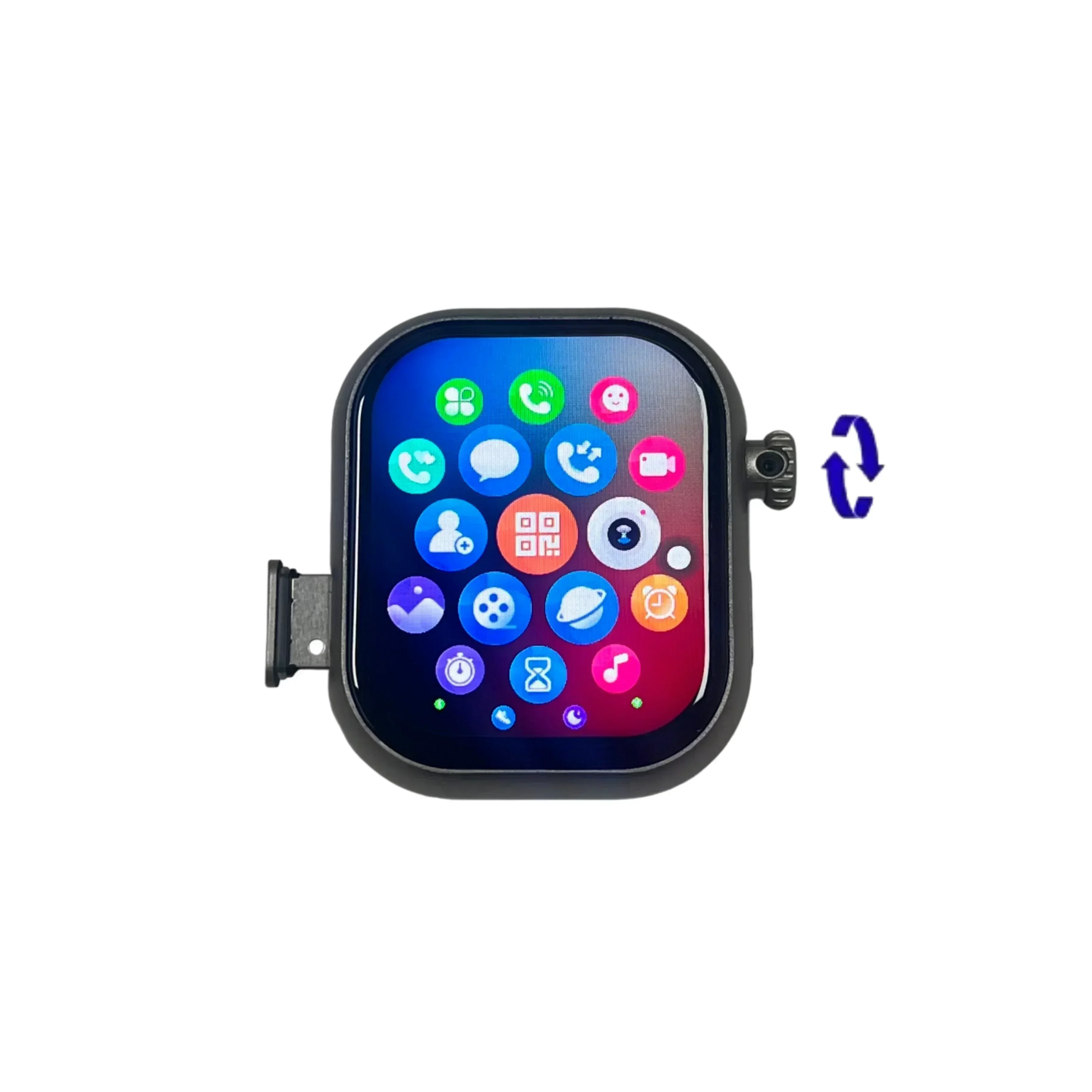 Android Smartwatch with 180° Rotating Camera & SIM Card Slot