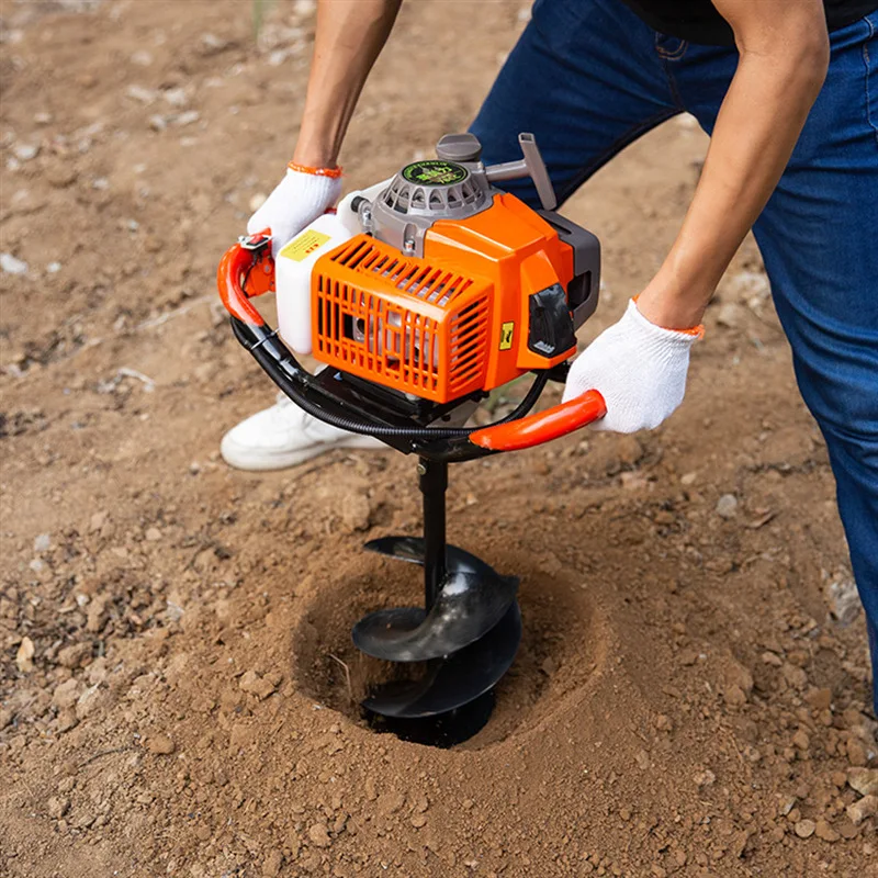 

exquisite craftsmanship Agricultural hand-held drilling machine Garden planting Tree digging High power ground drillinge