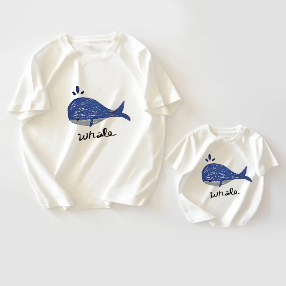 

New style of parent-child outfits for street-fried mother and child mother and daughter family decoration short-sleeved T-shirt