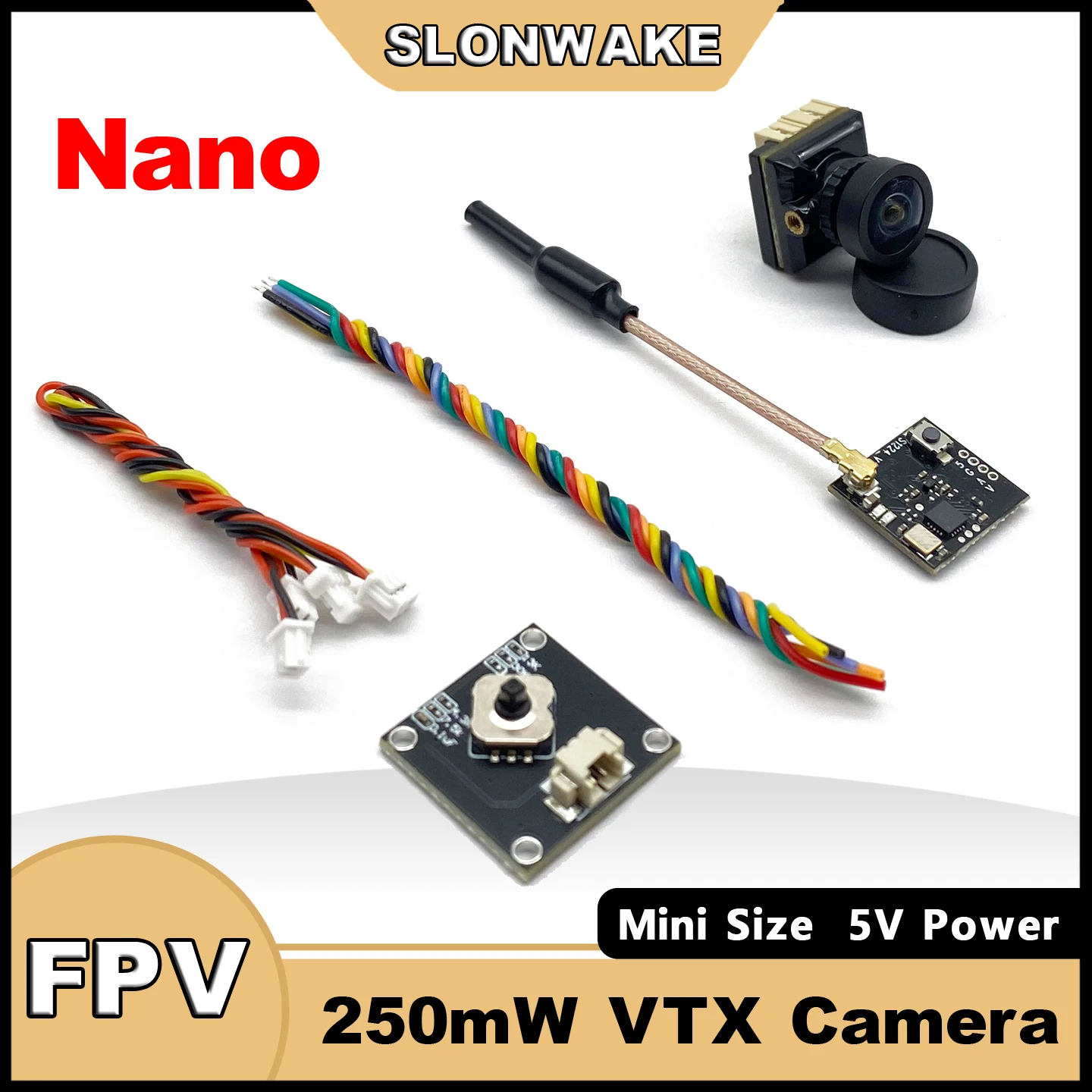 

Nano-камера FPV, объектив 1,8 мм CMOS 1200TVL B14 Pro и регулируемый передатчик FPV 25/100/250 мВт, поддержка OSD, мощность 5 В для FPV дрона