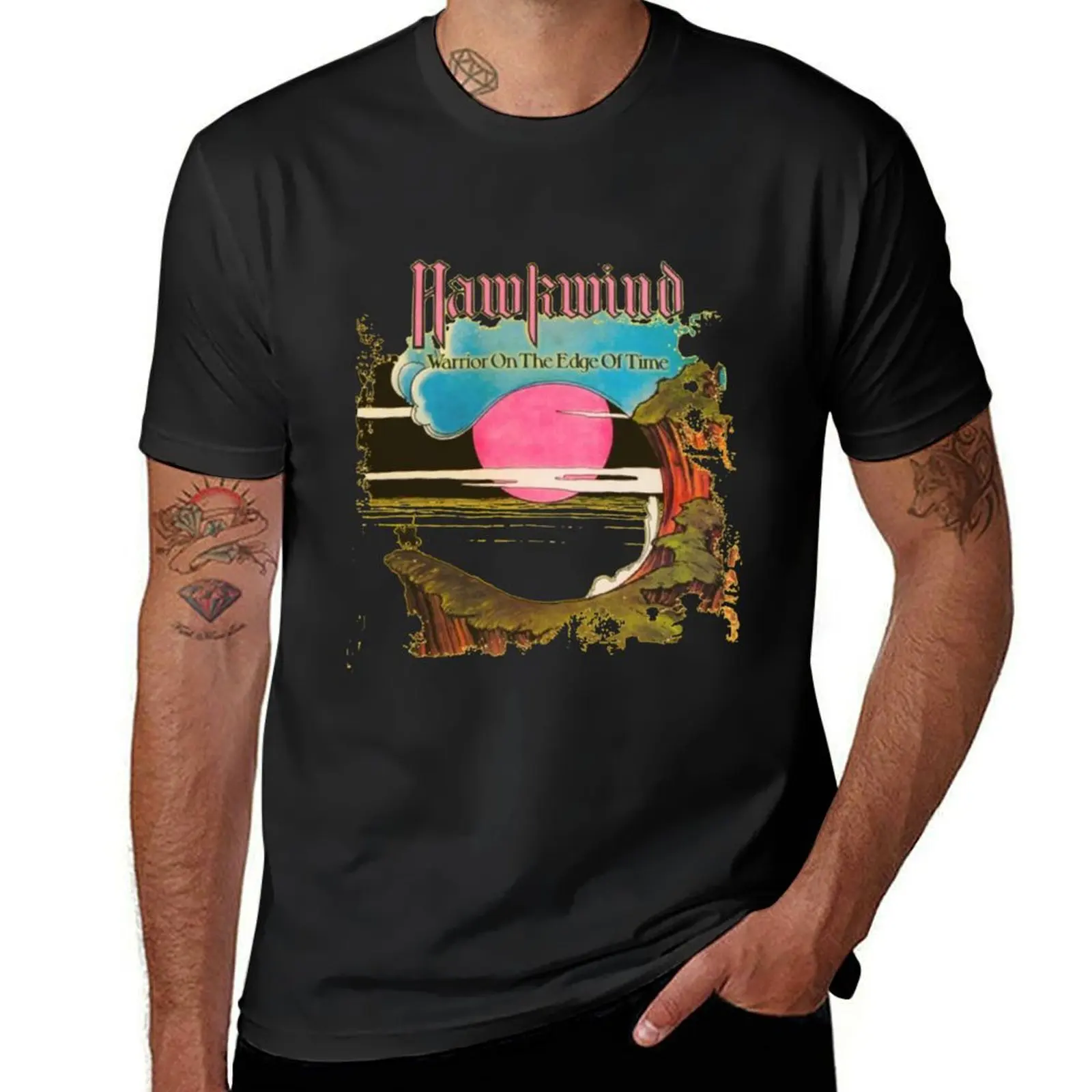 

Hawkwind - Warriors on the Edge of Time T-Shirt anime plain oversized heavyweights mens t shirts