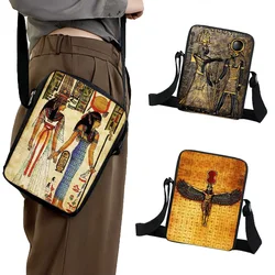 Ancient Egyptian Art Print Messenger Bag Egypt Pharaoh Women Shoulder Bags Small Satchel Girls Crossbody Bags Kids Bookbag Gift