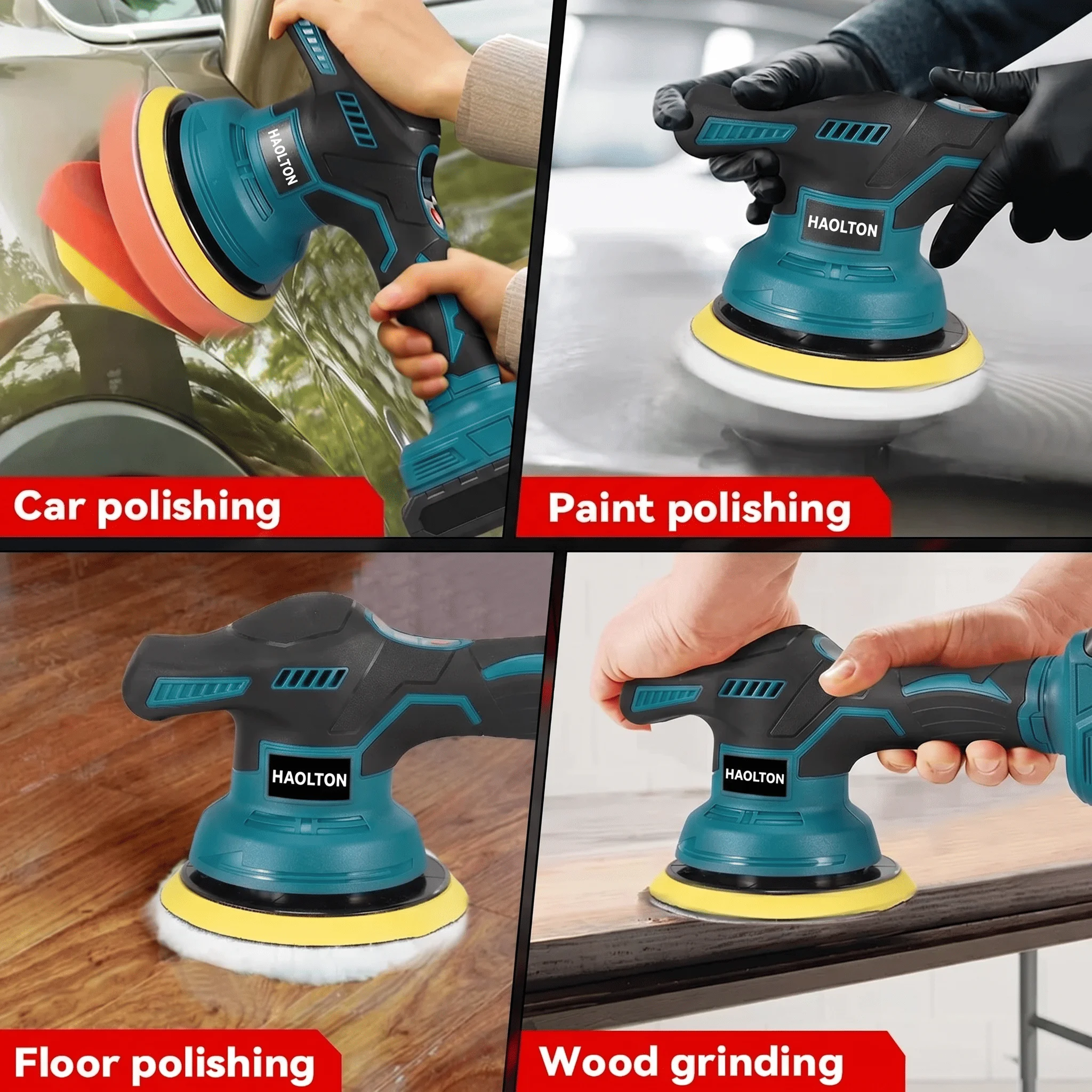 MAKITA 18V HAOLTON Cordless Car Polisher Dual Action Wireless Polishing Machine Electric Polish Machines Adjustment Power Tools view 3