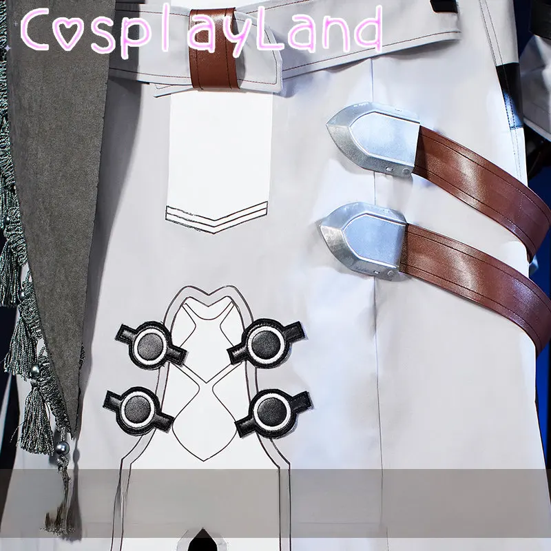 Traje de Cosplay de Welt Honkai: Star Rail para hombres, traje de uniforme, peluca Welt, accesorio de fiesta de Halloween, conjunto completo