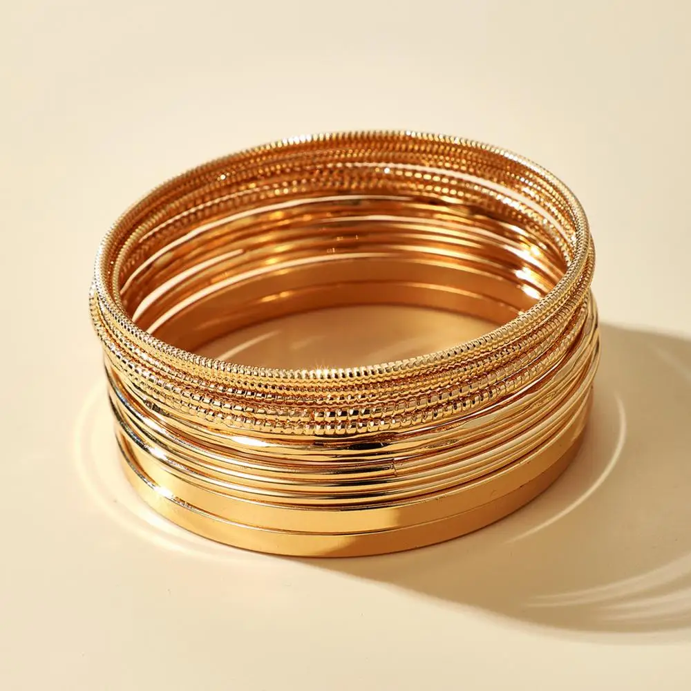 2023 Women Bracelet Multilayer Metal Wires Strings Open Bangle Wide Cuff Girl Wedding Bracelets Luxury Bangles Fashion Jewelry