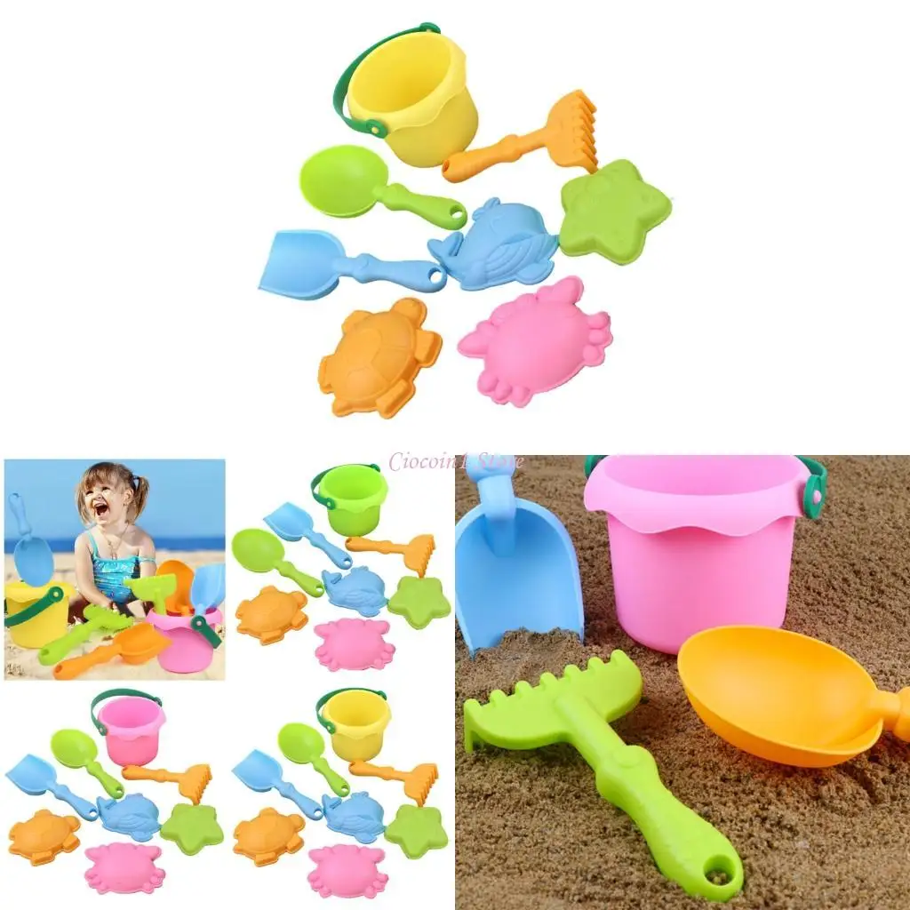 

Y1UB Colorful Sand And Water Play Tools Beach Toy Set For Children Water Play Tool