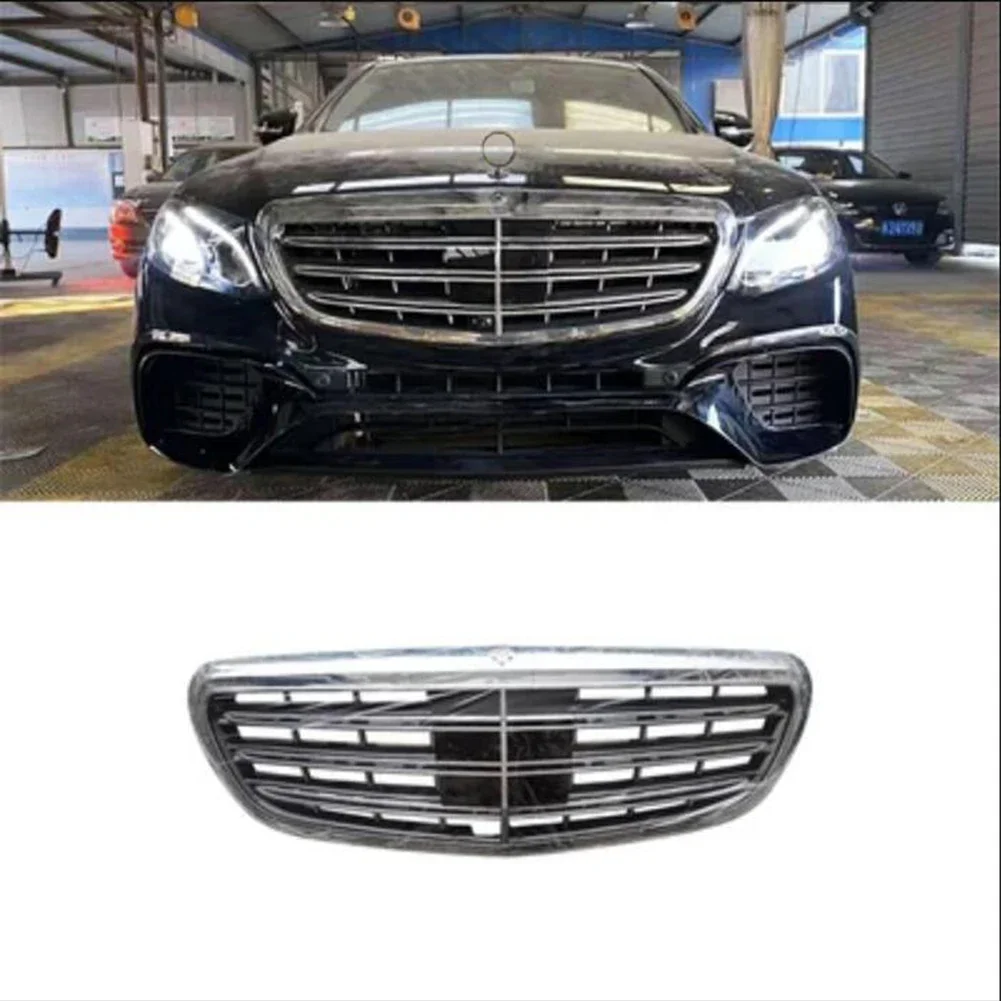 Front Racing Center Grille Facelift Bumper Grill For Mercedes-Benz E-Class W213 2016-2020