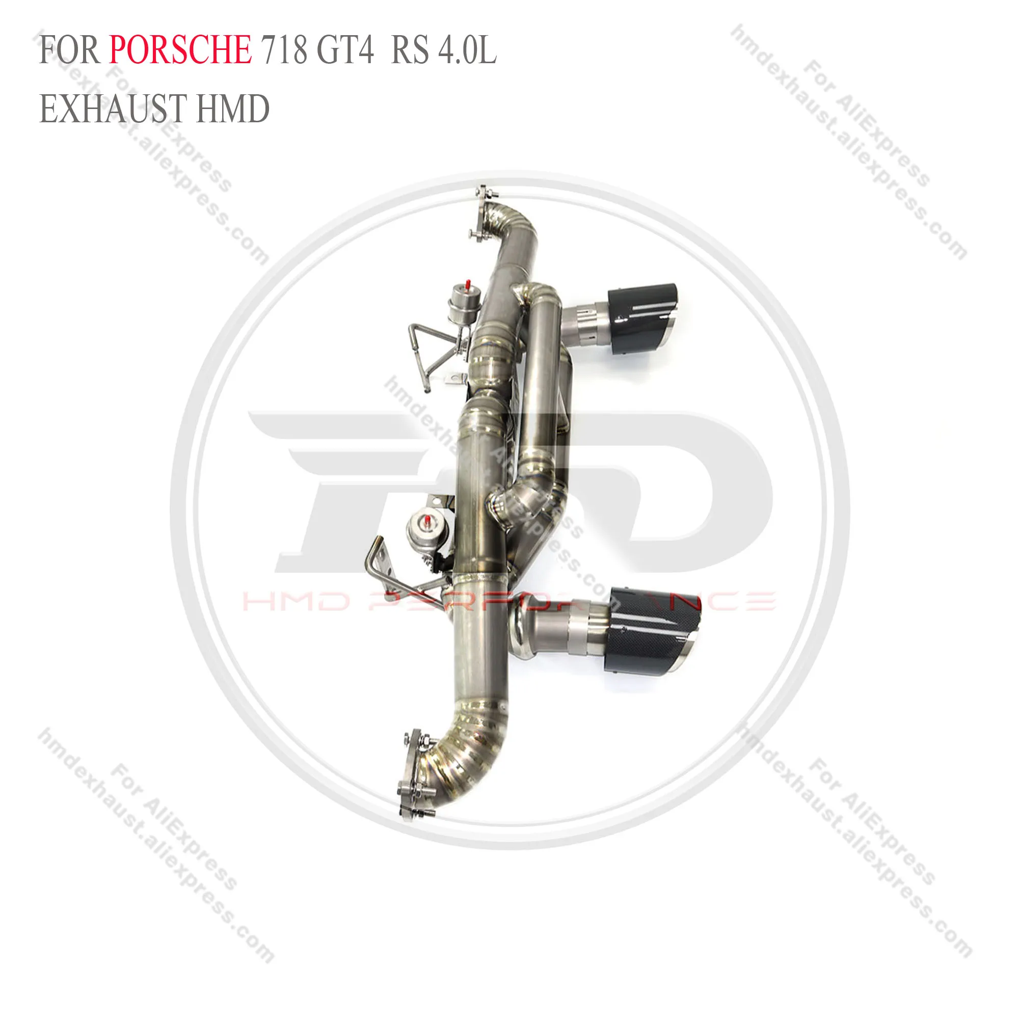 

HMD Exhaust System High Performance Catback for Porsche 718 GT4 RS Spyder with valves without drum