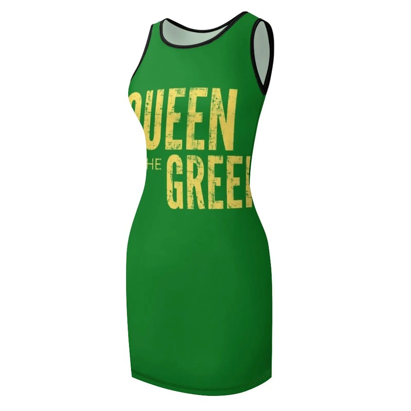 Koningin van het groene golf T-shirt Perfect cadeau voor golfliefhebbers Mouwloze zonnejurk Kledingjurk voor meisjes