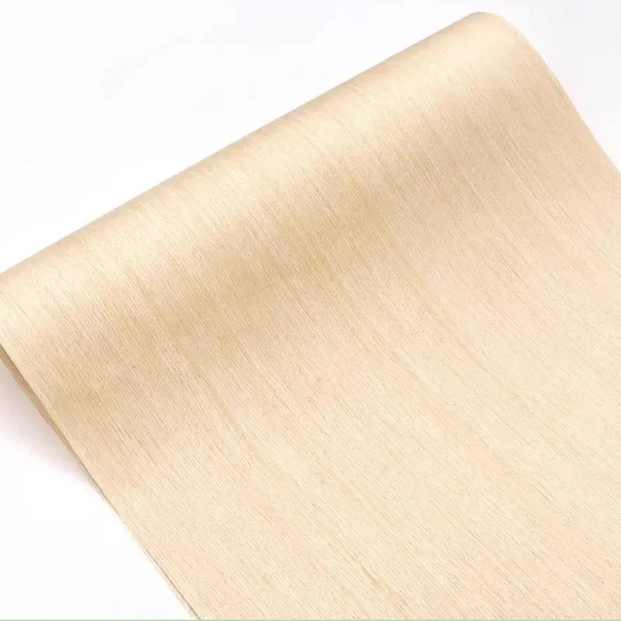 0.2mm/0.4mm Straight Line Engineered White Oak Wood Veneer Sheet, for Interior Home Decoration Furniture Wall Panel Door Plywood