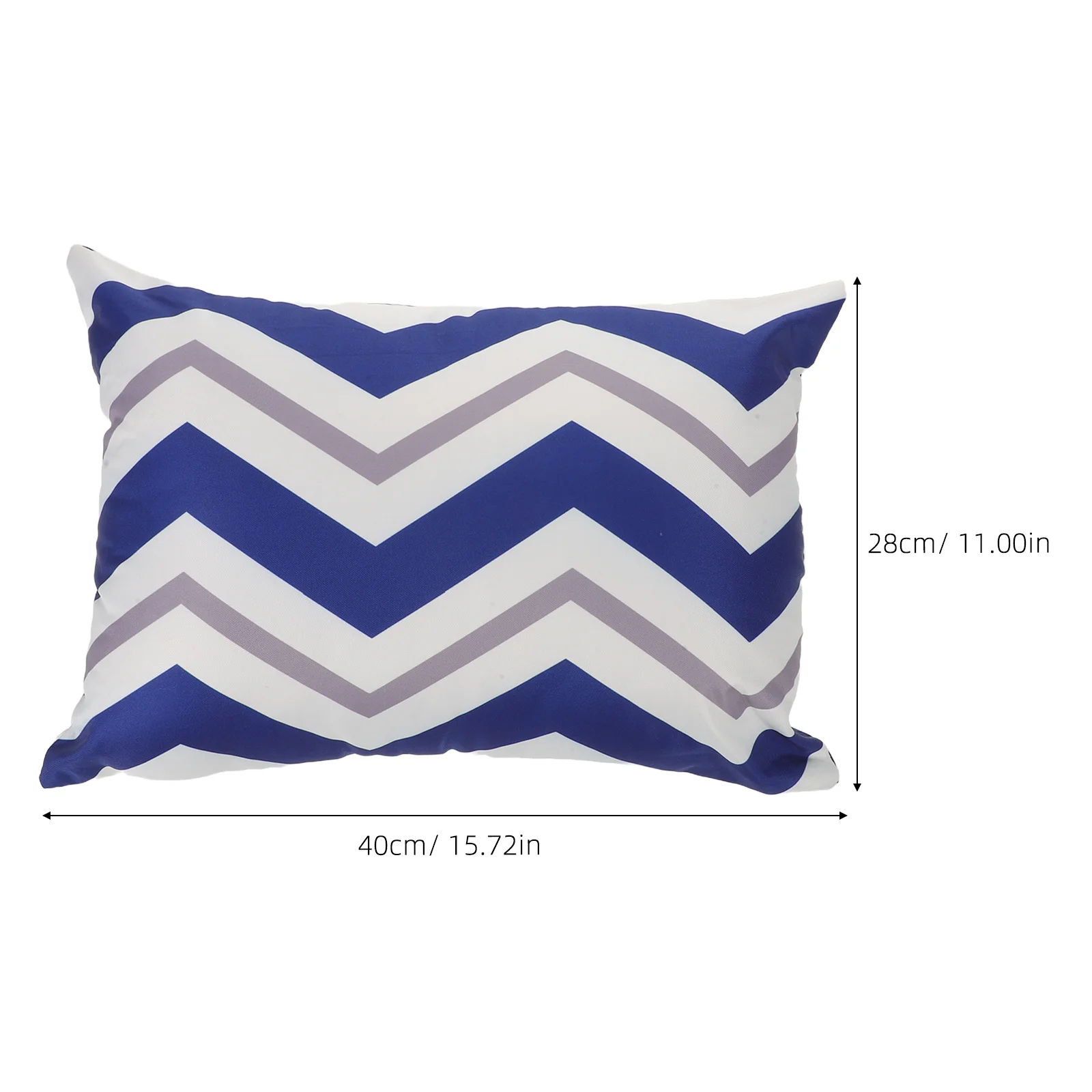 Water Resistant Lounge Chair Pillow 28x40cm High Resilience Filling for Pool Patio Hammock Recliner Adjustable Strap