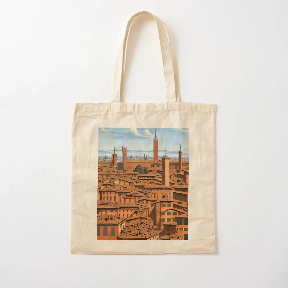 

Bologna Italy Painting Renaissance Tote Bag personalized tote canvas tote Canvas Bag