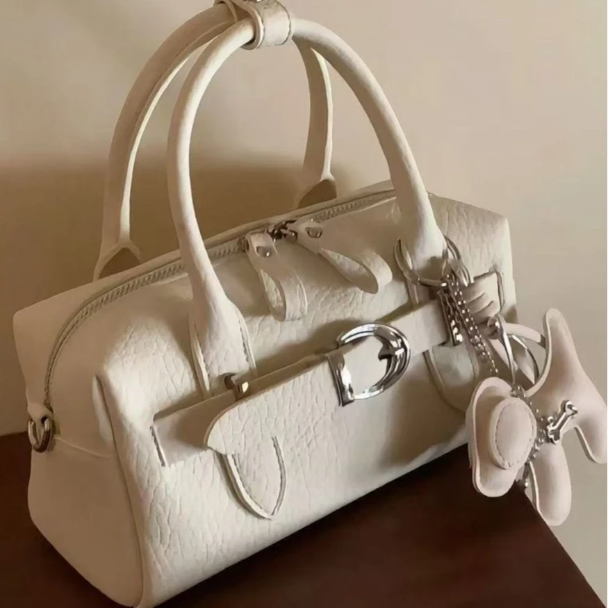 Gentle PU Leather Y2k Japanese System Cute Large Capacity Storage Bag Handbag Mobile Key Wallet Crossbody Bags Woman Bag
