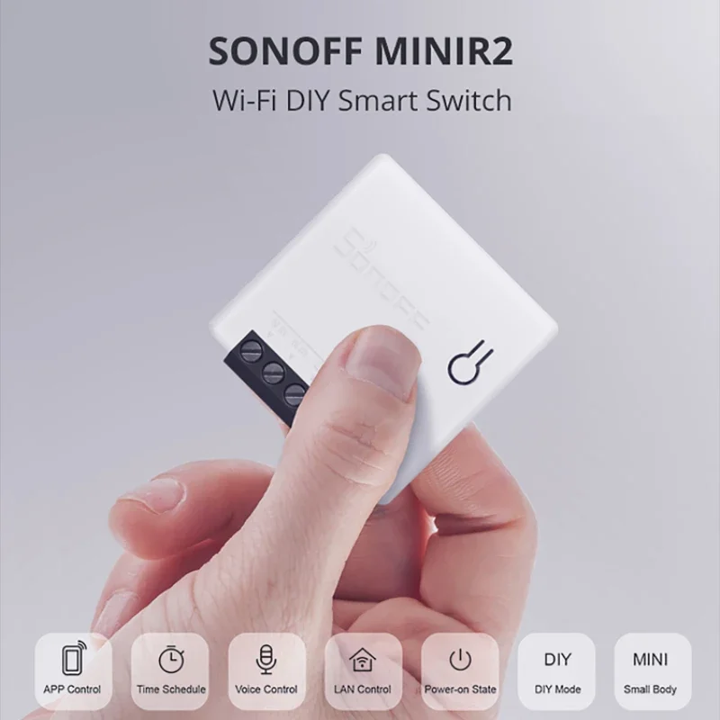 SONOFF MINIR2 2-Way DIY Smart Wifi Switch Itead Sonoff ZBMINI Switch Remote Control Via EWeLink APP Support Alexa Google Home