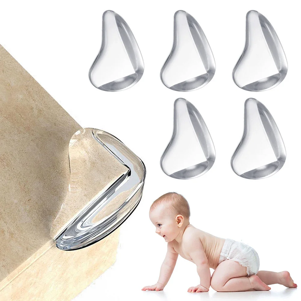 10pcs Child Baby Safety Silicone Protector Table Corner Edge Furniture Protection Cover Children Anticollision Edge Guards NEW