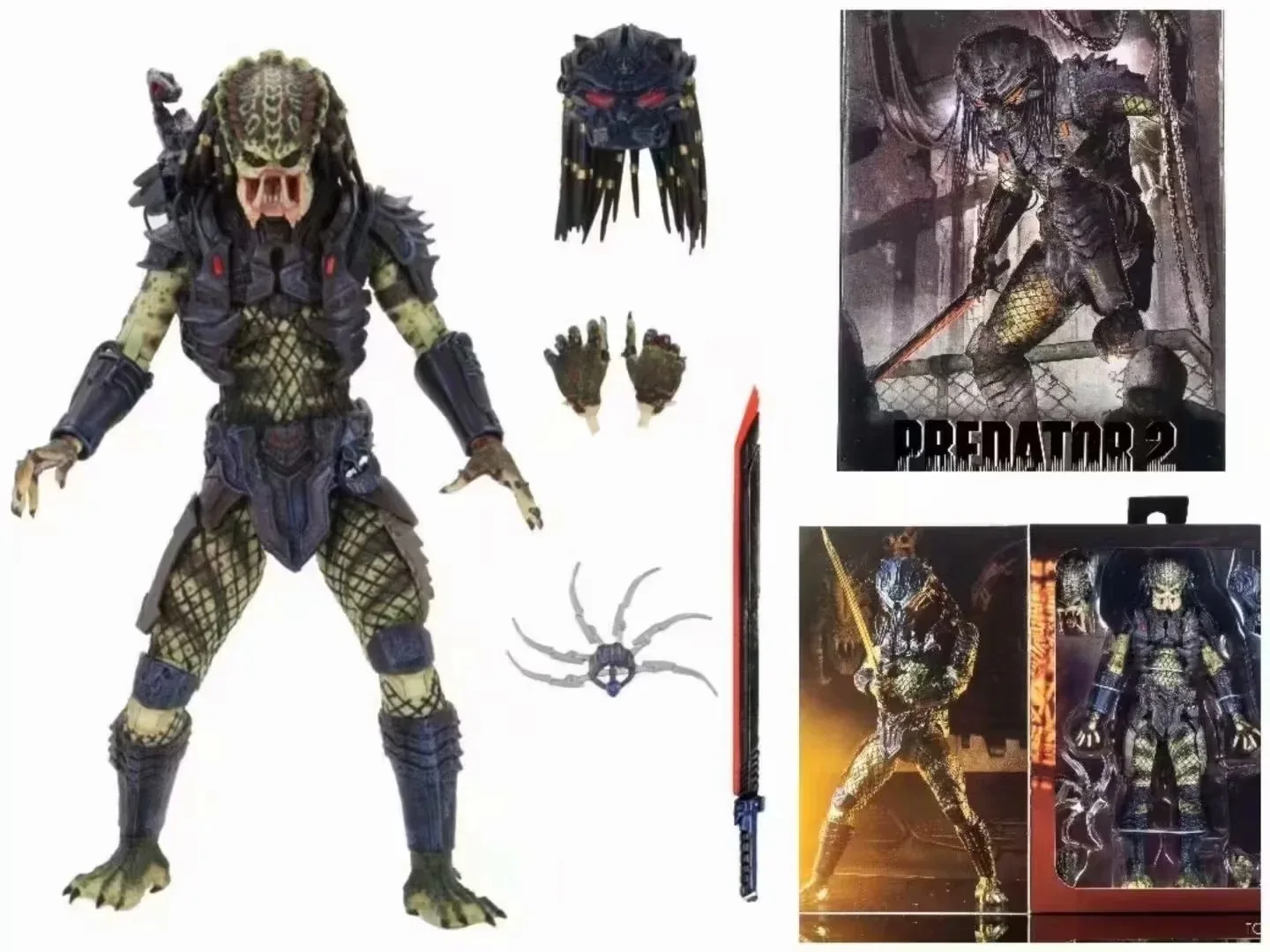 NECA في نهاية المطاف المحارب شامان سيتي هنتر أهاب جارديان المفقود الغابة الغريبة المفترسين كبار السن الكشفية ثعبان الخنزير Drmaced ألفا الشكل #6