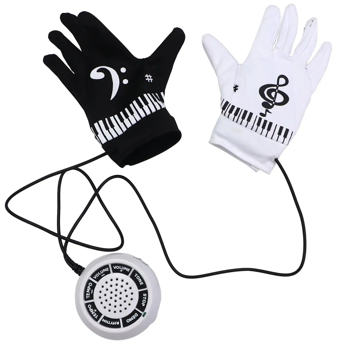 

Electronic Piano Gloves Music Learning Performance 8 Sounds 20 Rhythms 6 Songs Speaker Clip Design Keyboard Instrument