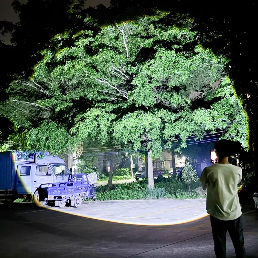 مصباح أمامي LED قوي جديد عالي الطاقة قابل لإعادة الشحن 4 أوضاع للمصابيح الأمامية مع ضوء تخييم صيد خارجي طويل المدى