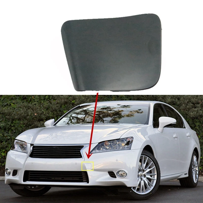 Car Front Bumper Tow Hook Cover Cap Towing Hole Lid Trailer Trim Cap For Lexus GS250 GS300H GS350 GS450H 2012-2015