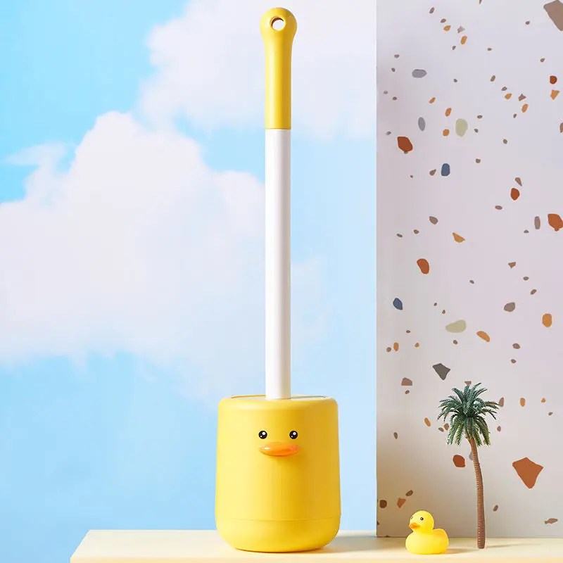 Duck Toilet Brush Strong Detergency Wall-mounted Long Handled Quick Drying Holder Home Bathroom WC Accessories Cleaning Supplies