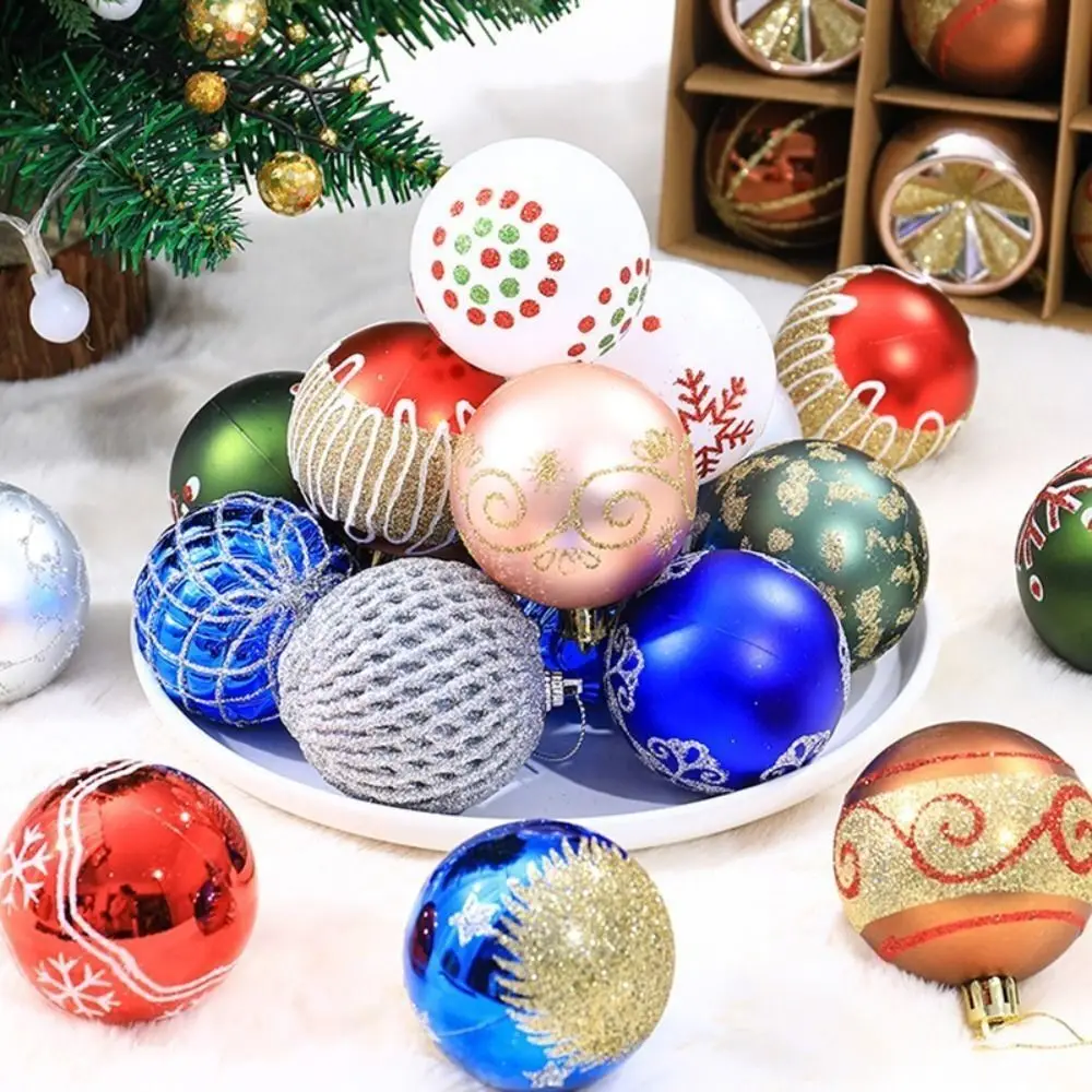 

16Pcs Plastic Christmas Balls Set Holiday Decoration Small Christmas Tree Ornament Merry Christmas Decoration