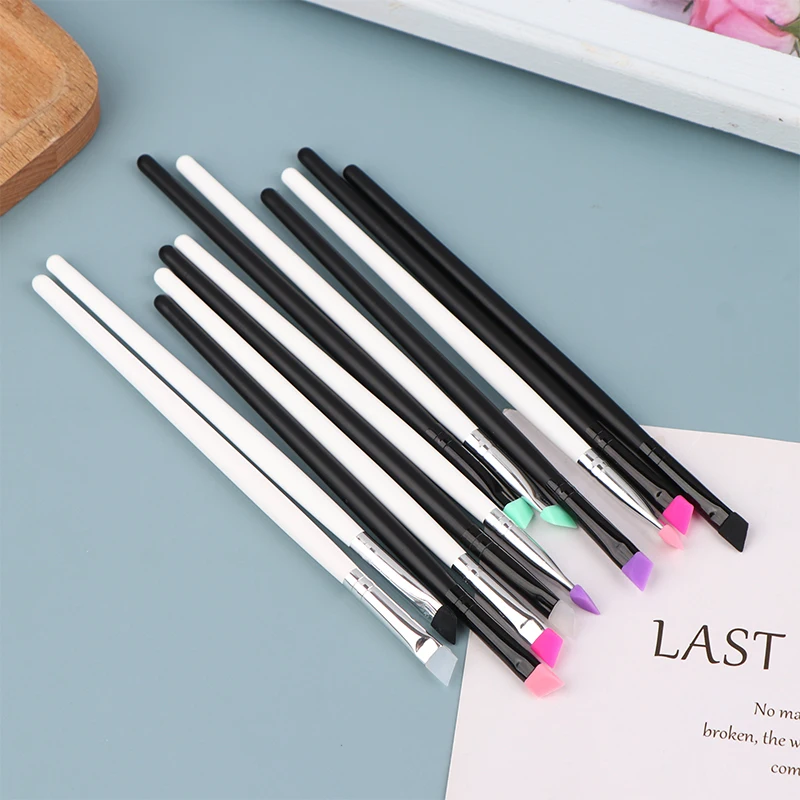 Portable Eyebrow Eyeliner Brush Diagonal Angled Eyebrow Liner Brush Women Makeup Cosmetic Tools