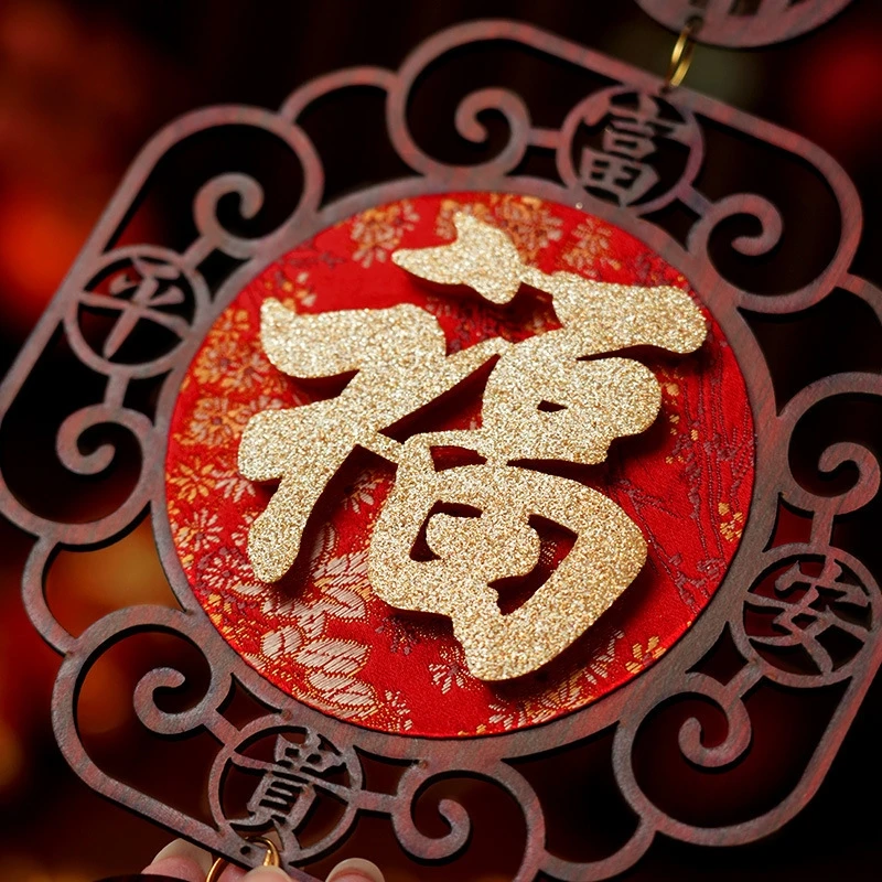 2026 Year Of The Horse Fu Hanging Decoration Chinese New Year Festive Door Ornament Lucky Red Home Living Room Decor Gifts New