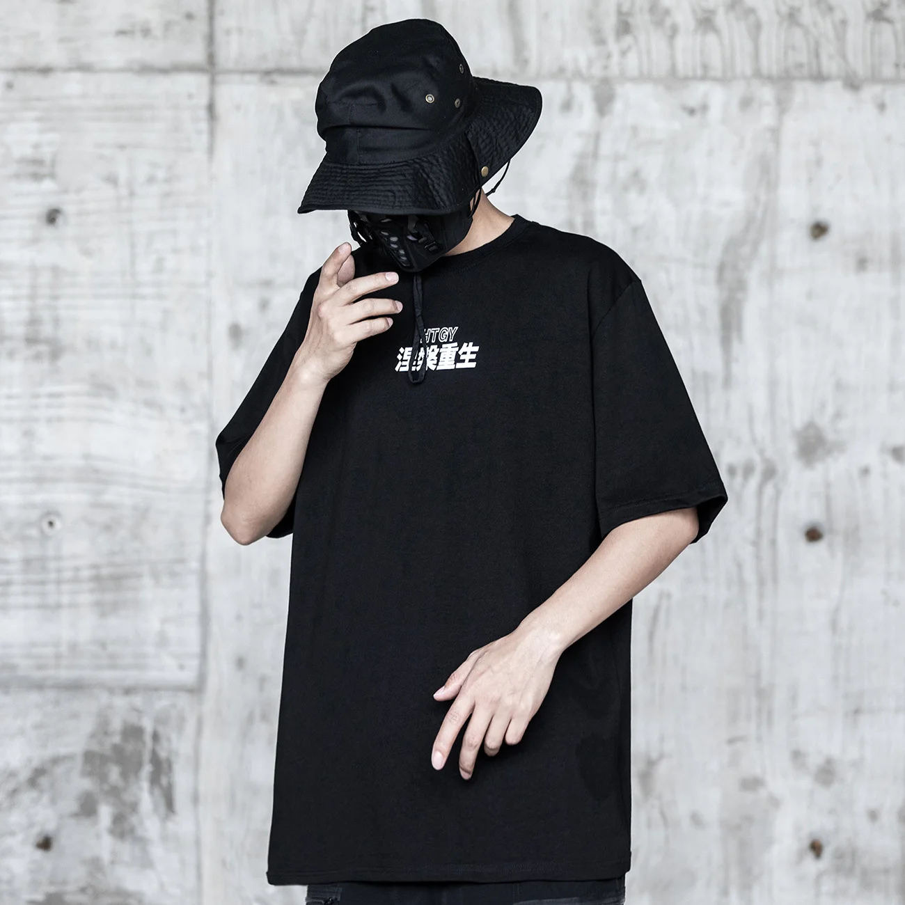 Print Letter T-Shirt Mens 2022Ss Summer Harajuku Techwear Cotton Loose Hip Hop Short Sleeve Shirt Streetwear